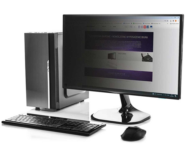 QOLTEC Filtr prywatyzujący 23" | 16:9 - 1243511 - zdjęcie 2